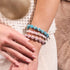 Rosa Rosen | 925 Sterling Silber | Firefly Glasgarten Armband